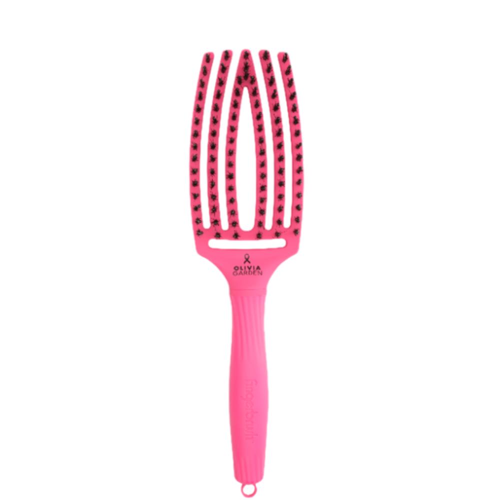 Olivia Garden Boar & Nylon Fingerbrush Think Pink 2026 Display (8)