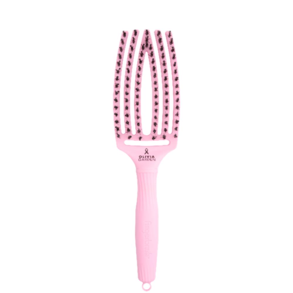 Olivia Garden Boar & Nylon Fingerbrush Think Pink 2026 Display (8)