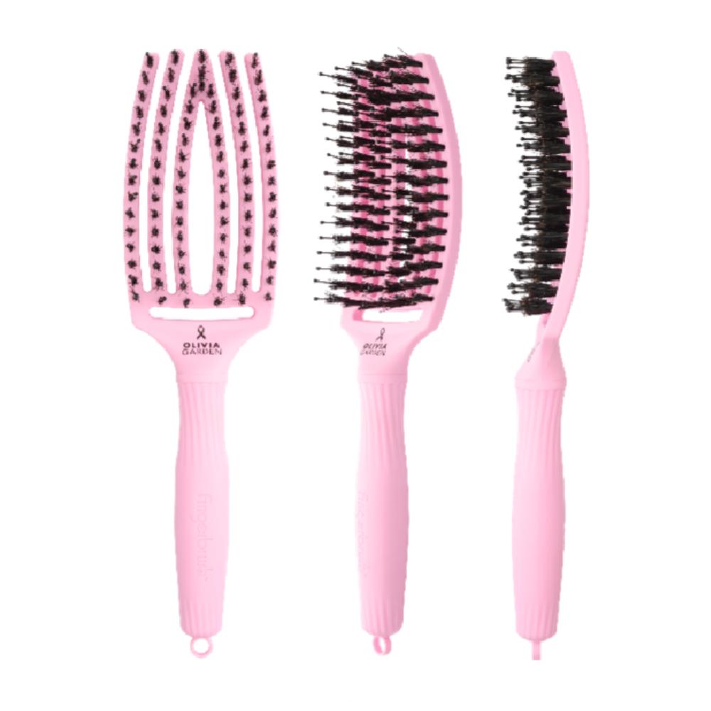 Olivia Garden Fingerbrush Boar & Nylon Think Pink 2026 Paper Blush