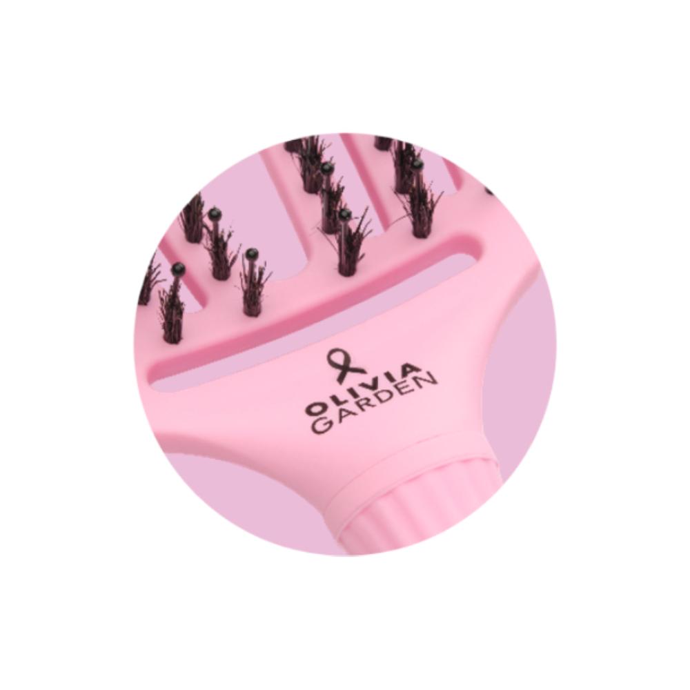 Olivia Garden Fingerbrush Boar & Nylon Think Pink 2026 Paper Blush