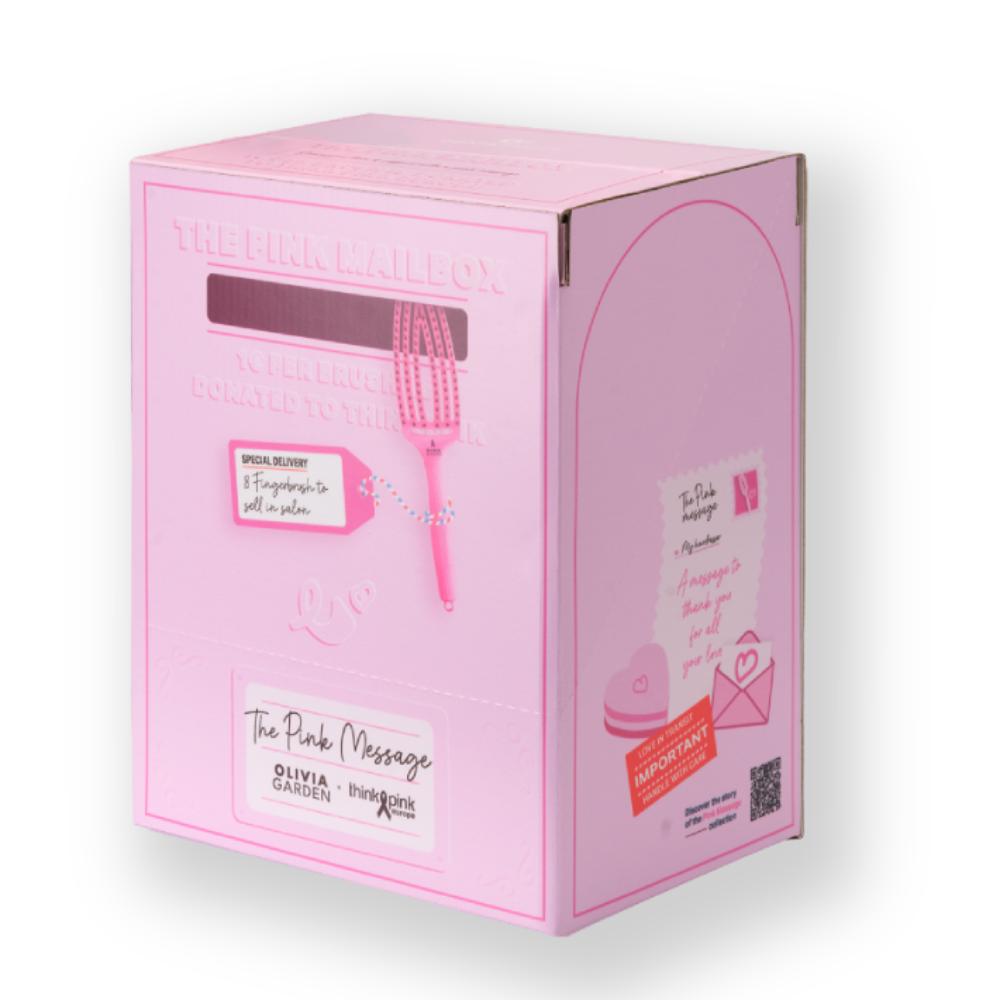 Olivia Garden Boar & Nylon Fingerbrush Think Pink 2026 Display (8)