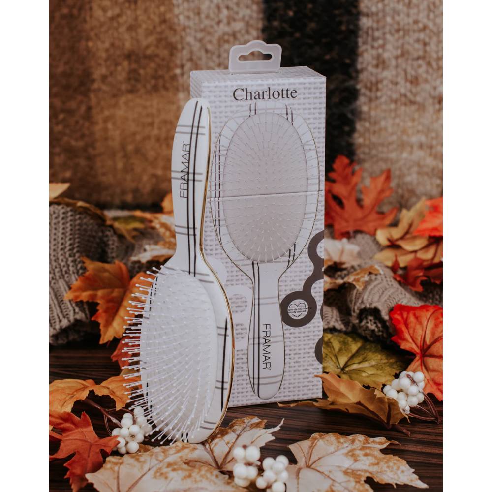 Framar Plaid Hair Day Charlotte Detangle Brush
