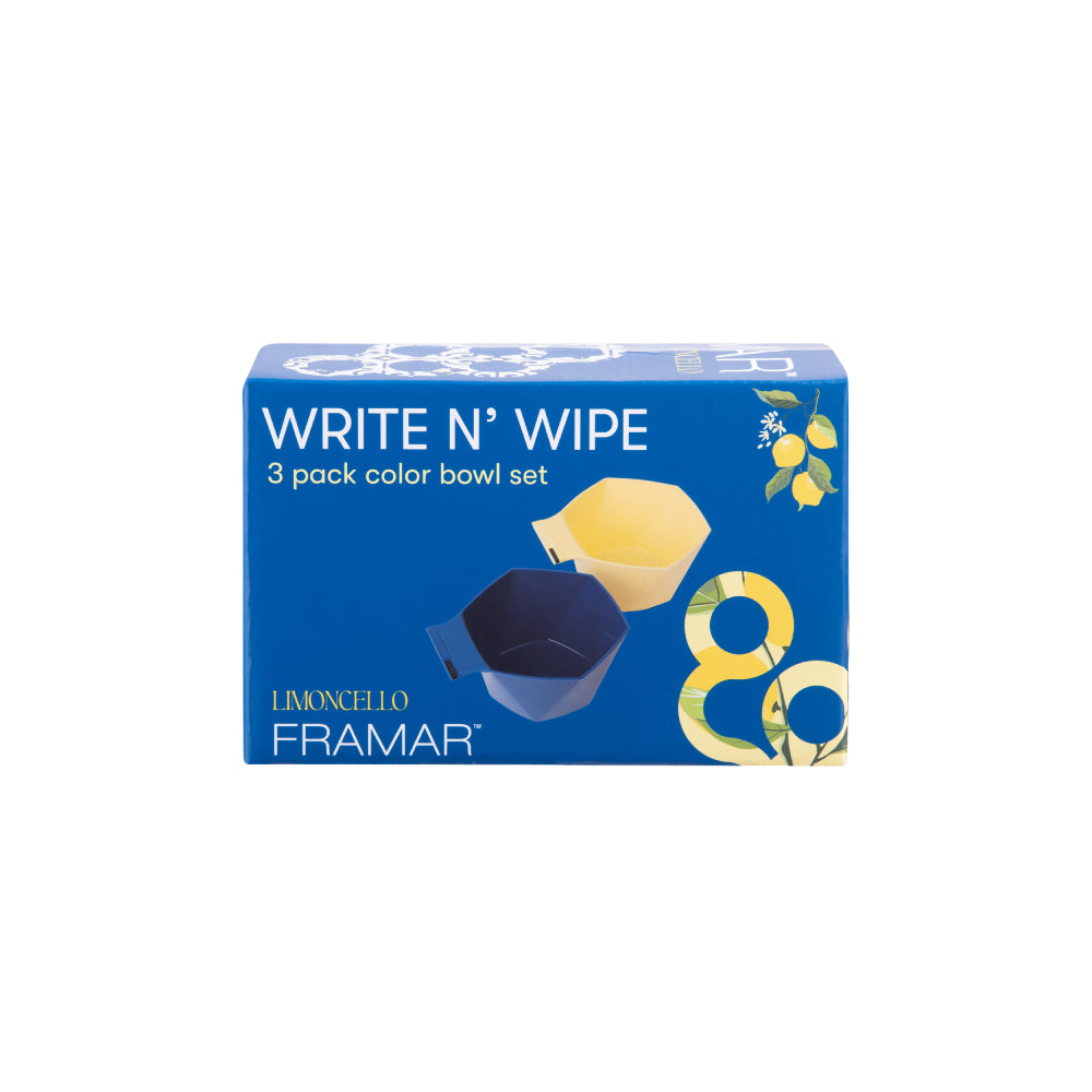 Framar Limoncello Write N’ Wipe Color Bowls (3)