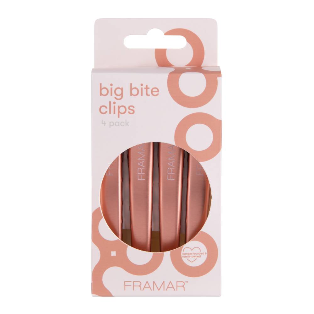 Framar Big Bite Clips - Rose Gold
