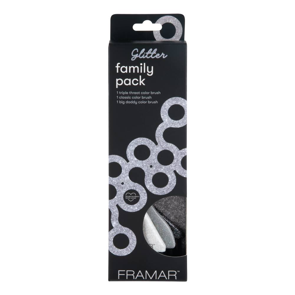 Framar Family Pack Brush Set - Glitter