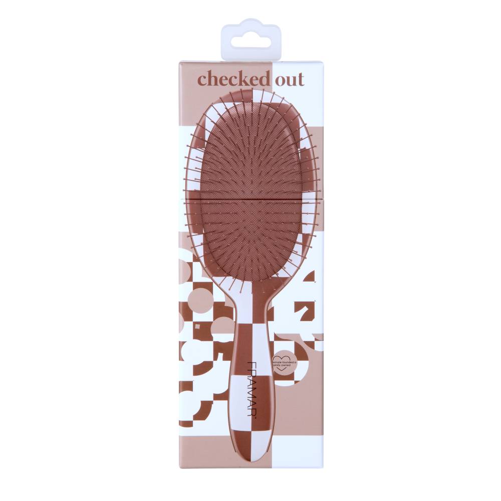 Framar Checked Out Detangle Brush (Chocolate)
