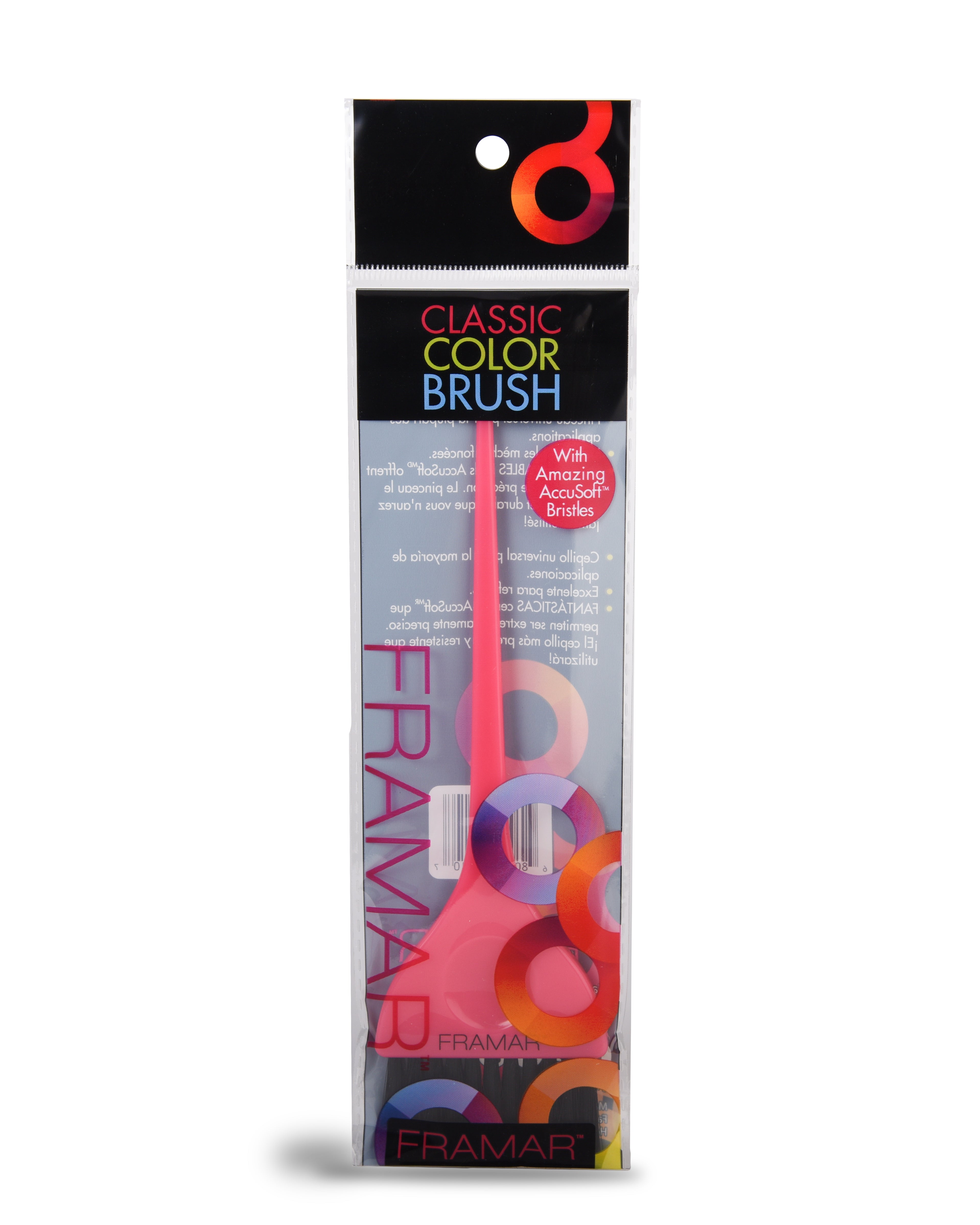 Framar Classic Colour Brush Pink