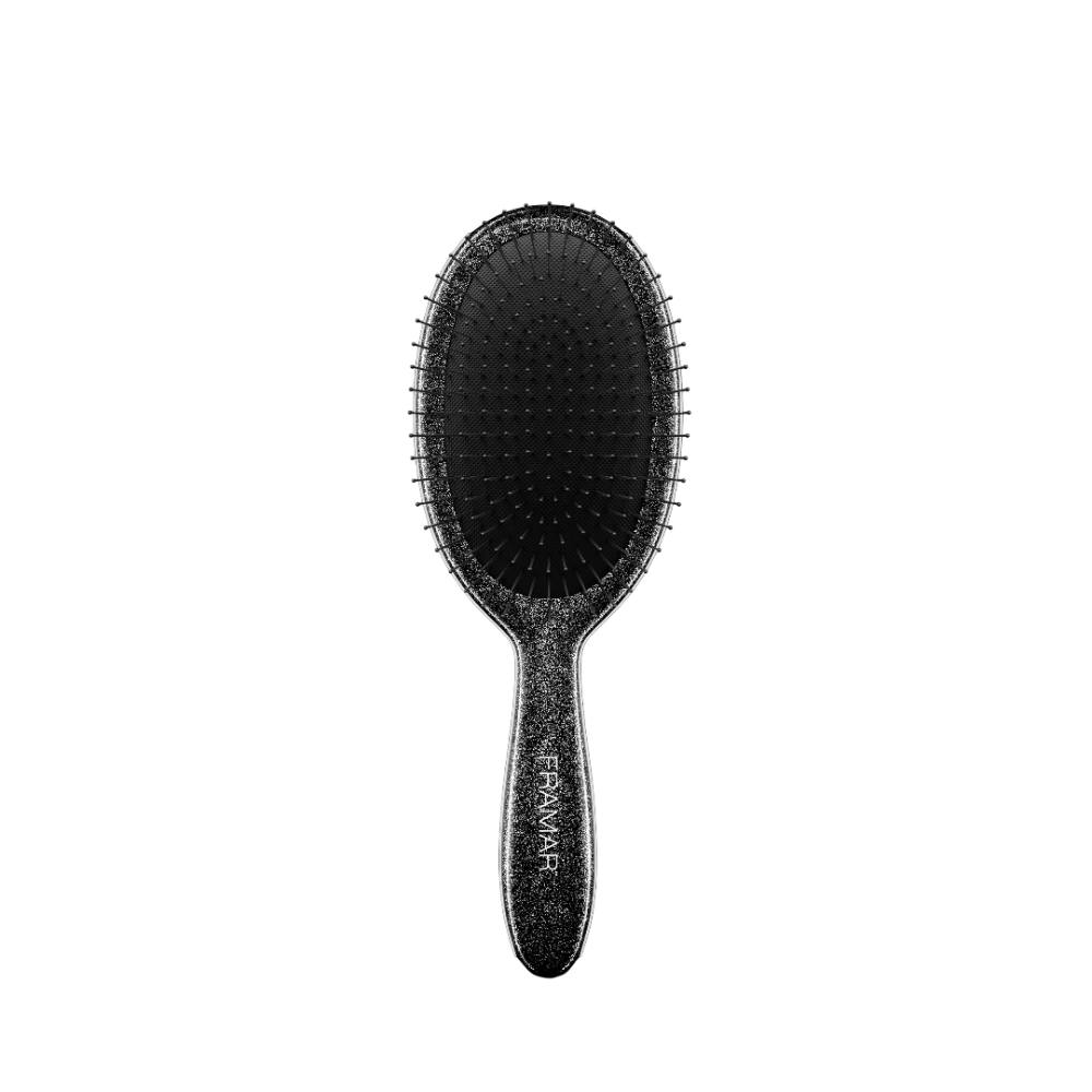 Framar Detangle Brush Black Glitter