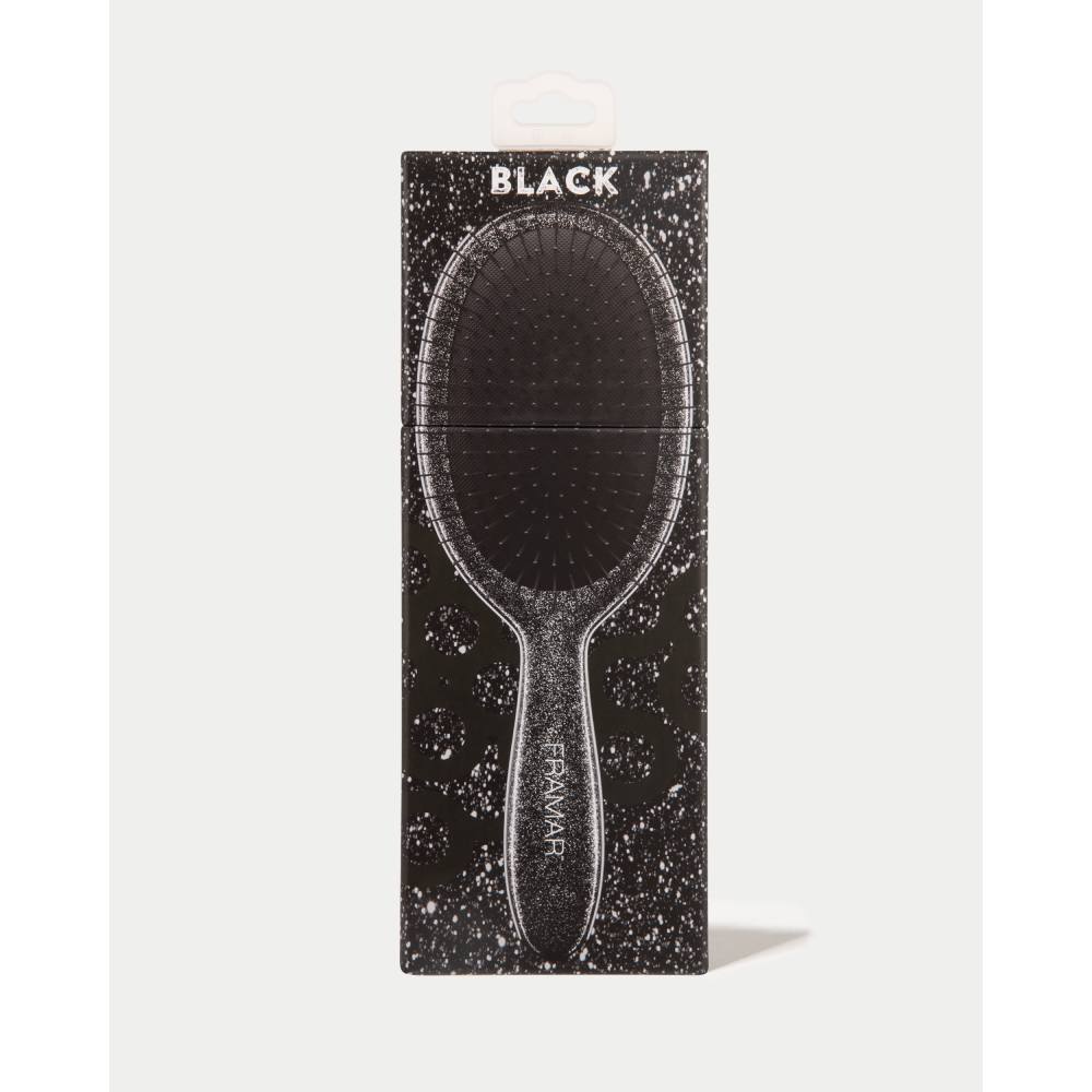 Framar Detangle Brush Black Glitter