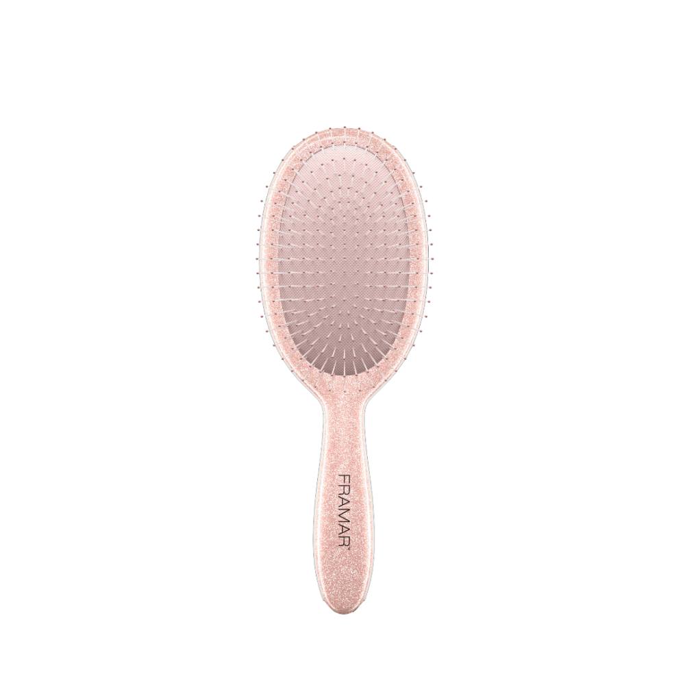 Framar Detangle Brush Rose Glitter