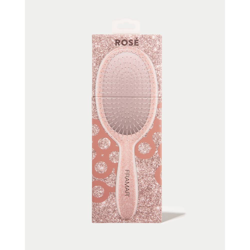 Framar Detangle Brush Rose Glitter