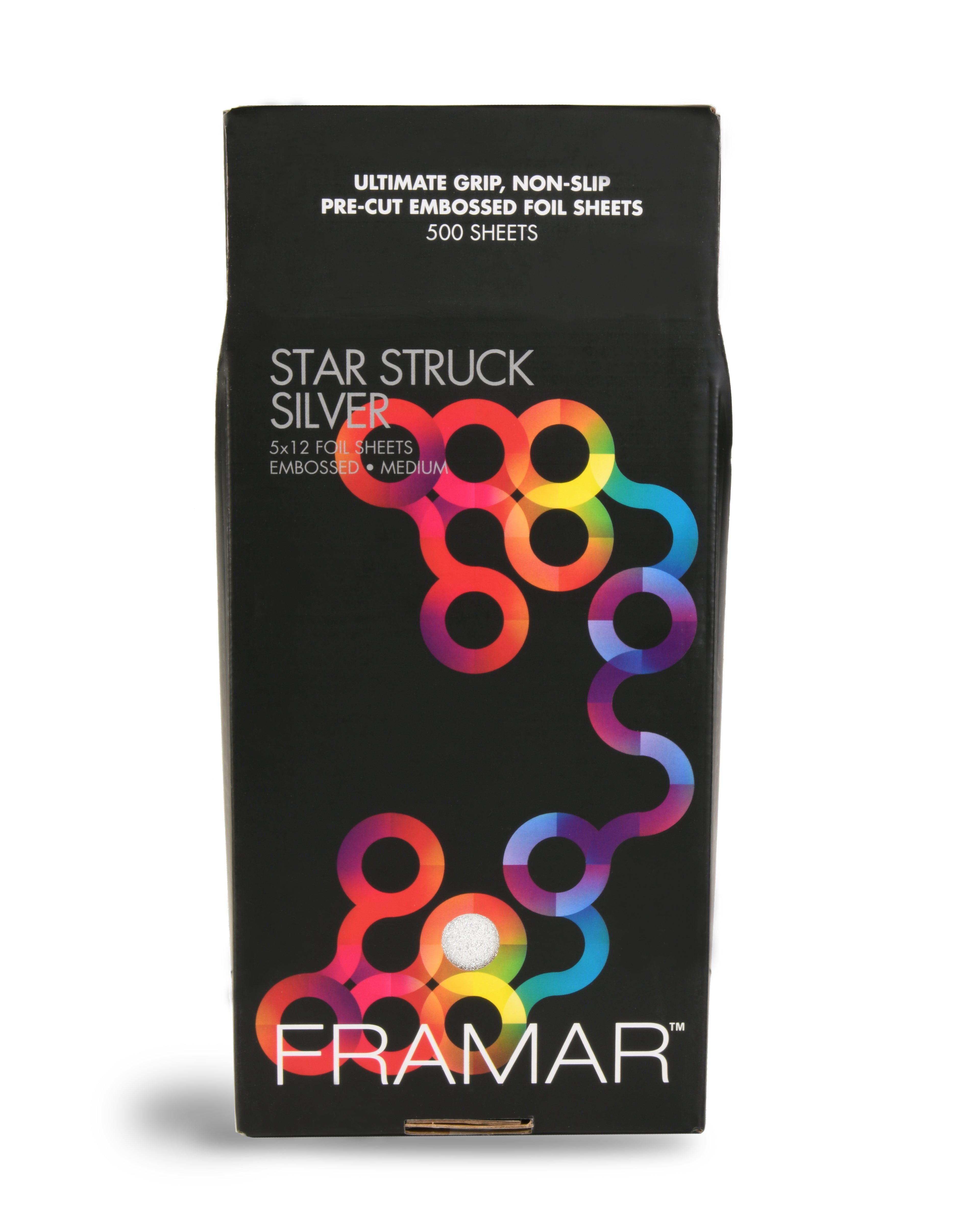 Framar Star Struck Silver 5x12 Foil Sheets Embossed Medium (500)