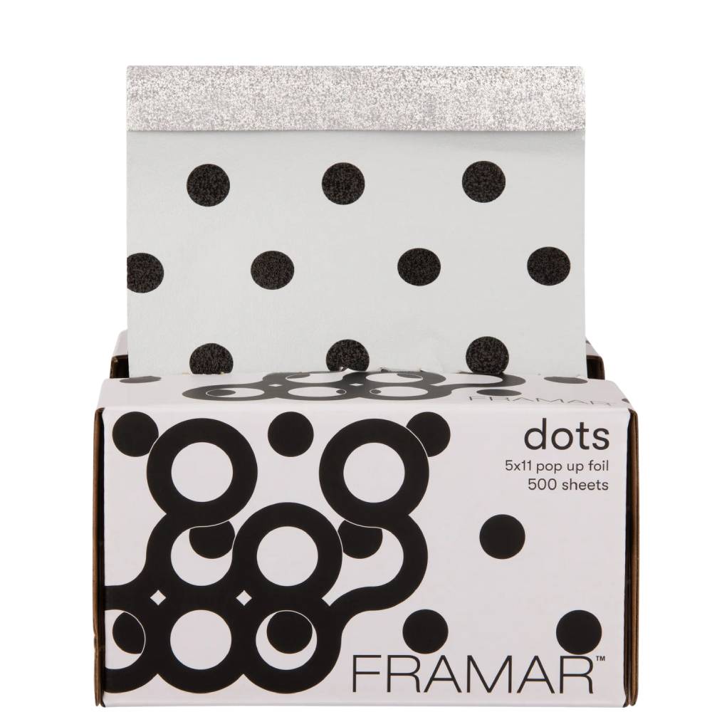 Framar Polka Dots Black & White 5x11 Pop Up Foil (500)