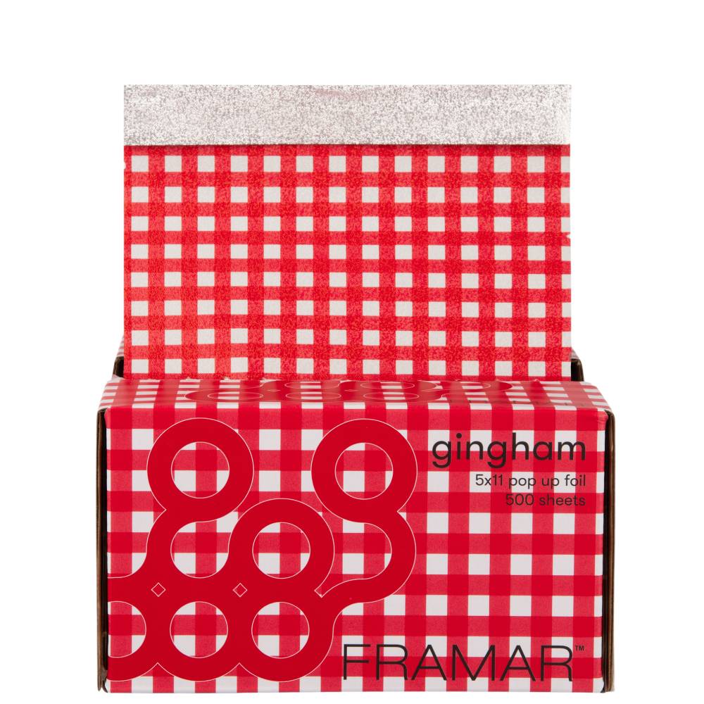 Framar Red Gingham 5x11 Pop Up Foil (500 Sheets)