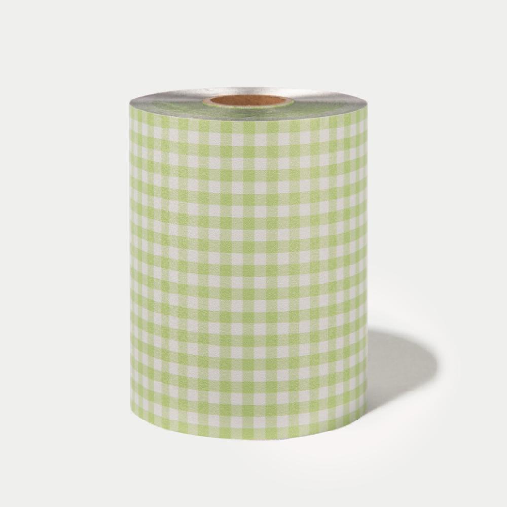 Framar Gingham Green Embossed Foil Roll Medium (5" x 320')