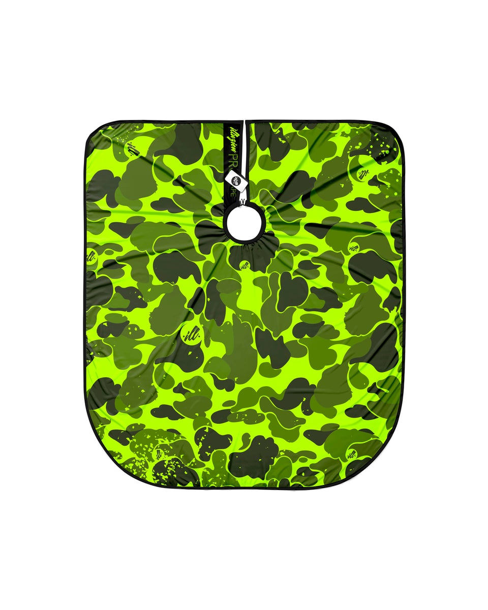 illuzien Camo Collection PRO Cape - Yellow/Green