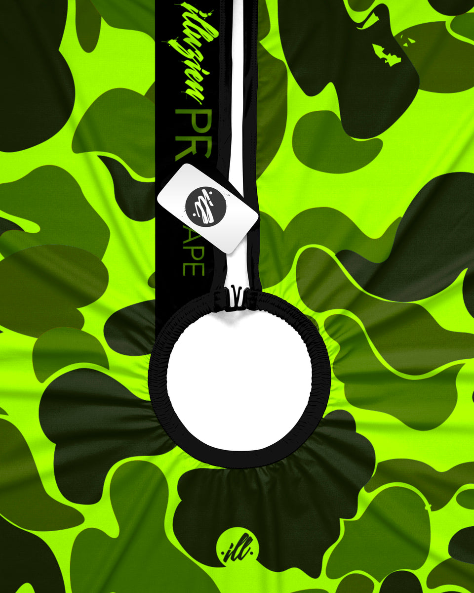 illuzien Camo Collection PRO Cape - Yellow/Green