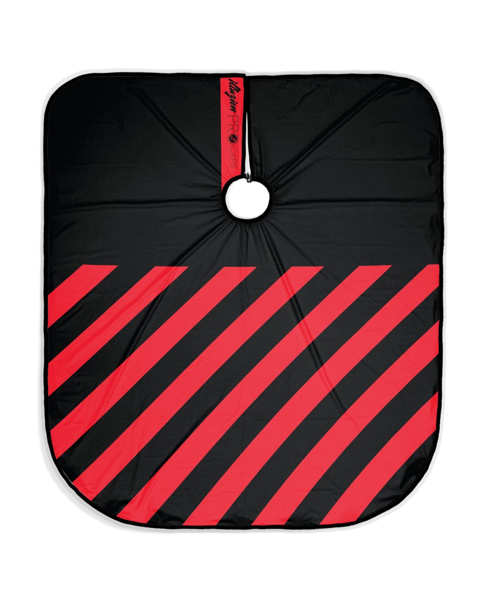 illuzien Half Stripe Collection PRO Cape - Dark Red