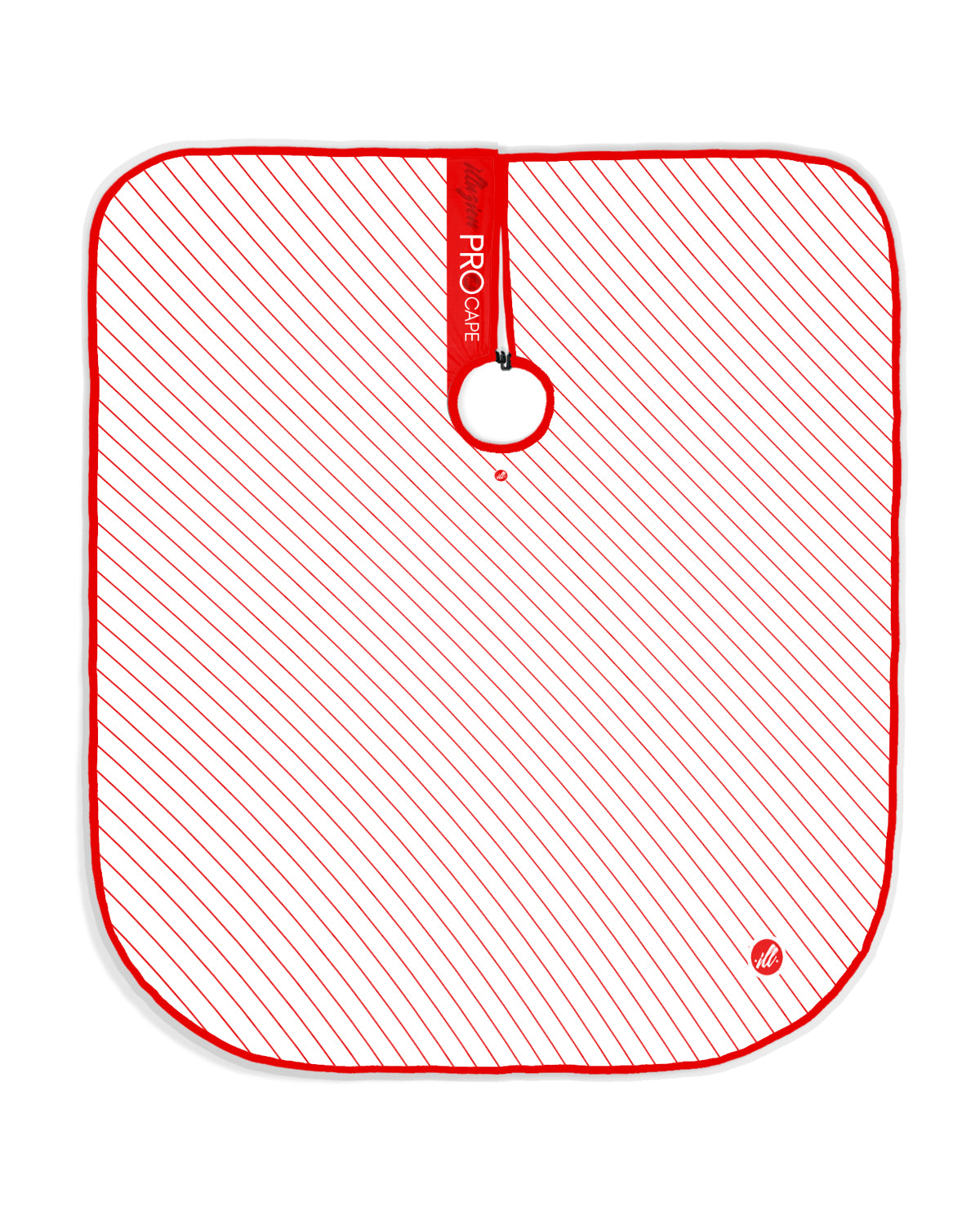 illuzien Red Pinstripe Collection PRO Cape - Red/White