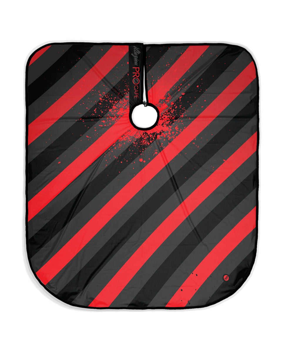 illuzien XL Pole Stripe Collection PRO Cape - Dark Red