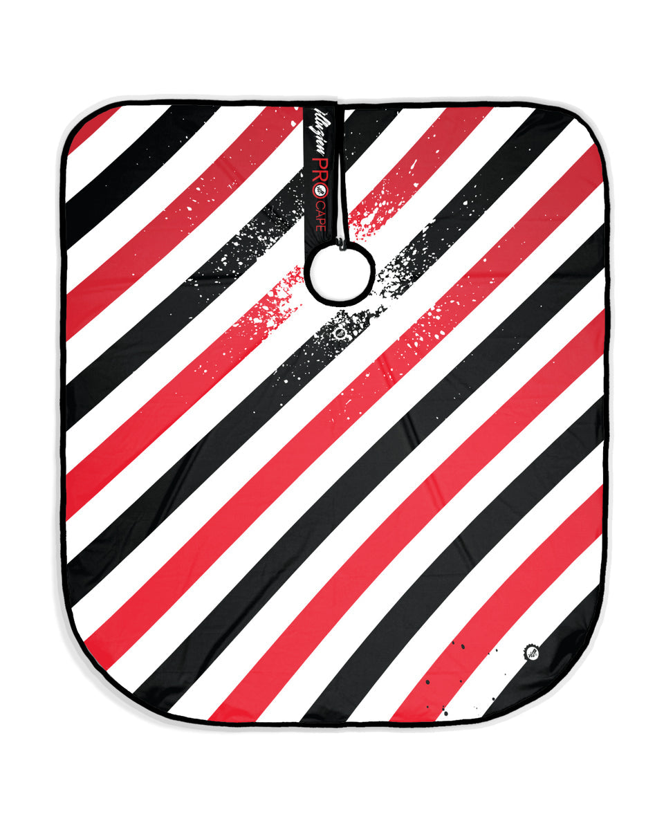 illuzien XL Pole Stripe Collection PRO Cape - Red