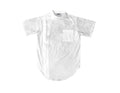 illuzien White Camo Scoop Bottom Barber Smock