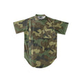 illuzien Woodland Camo Scoop Bottom Barber Smock