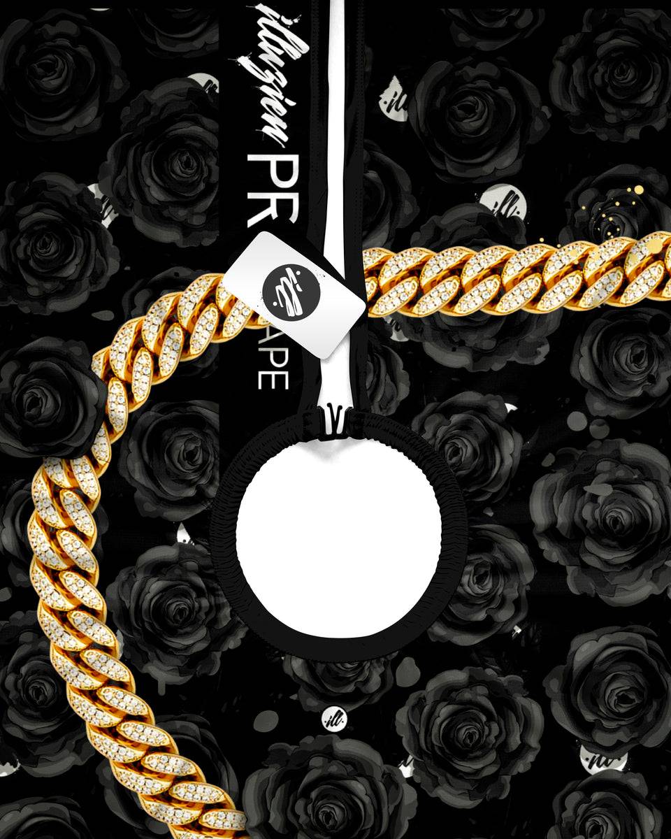illuzien Dead Roses Gold Cape