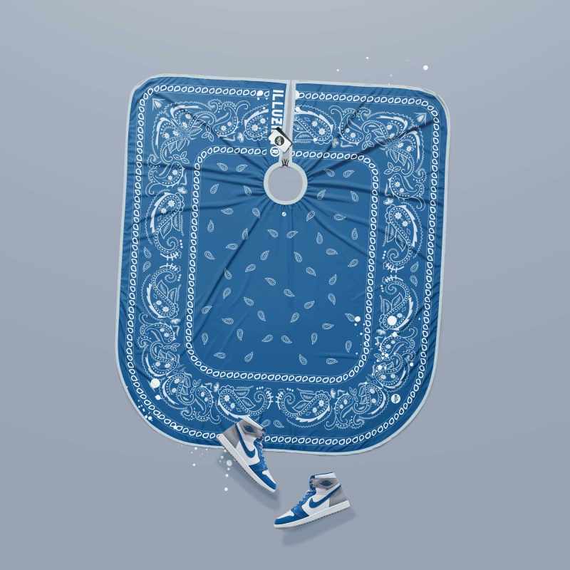 illuzien True Blue Bandana v2 PRO Cape