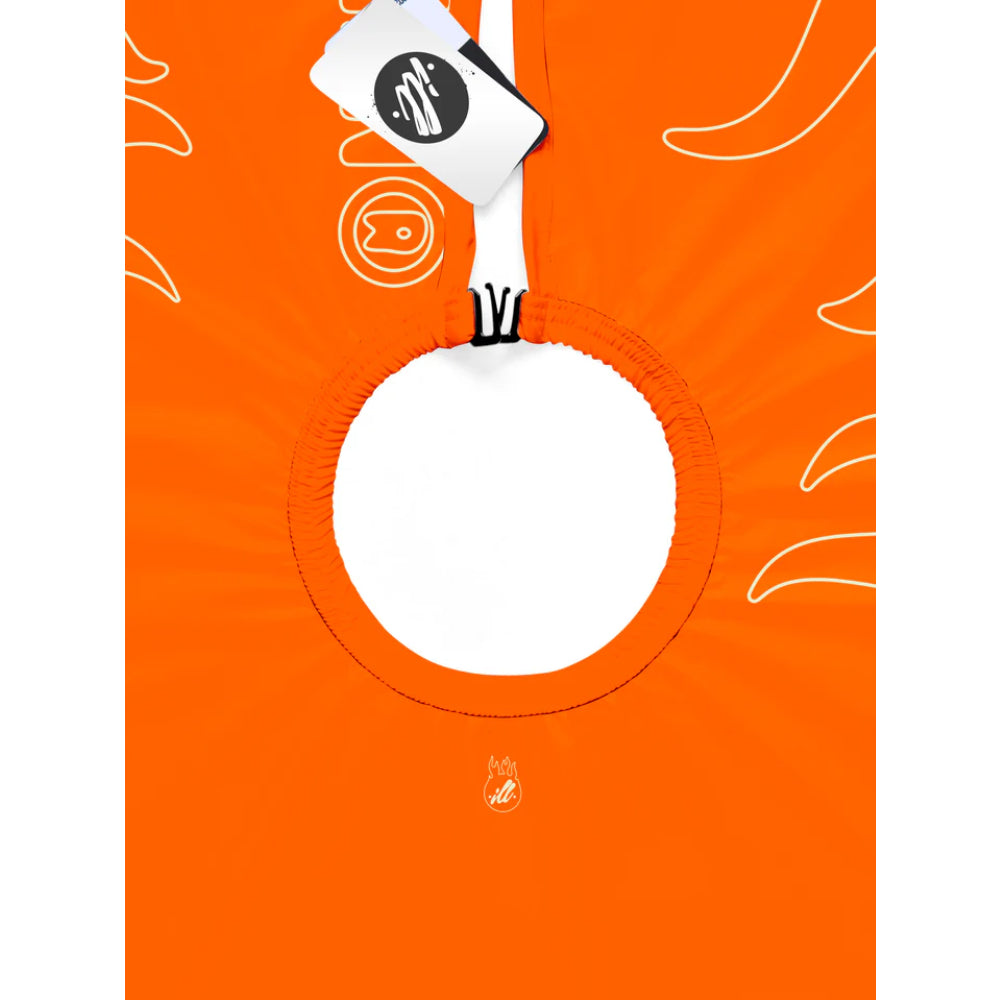 illuzien Orange Sail Outline Flames PRO Cape