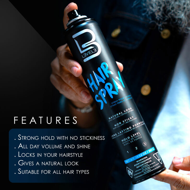 L3VEL3 Strong Hold Hair Spray 13.5oz