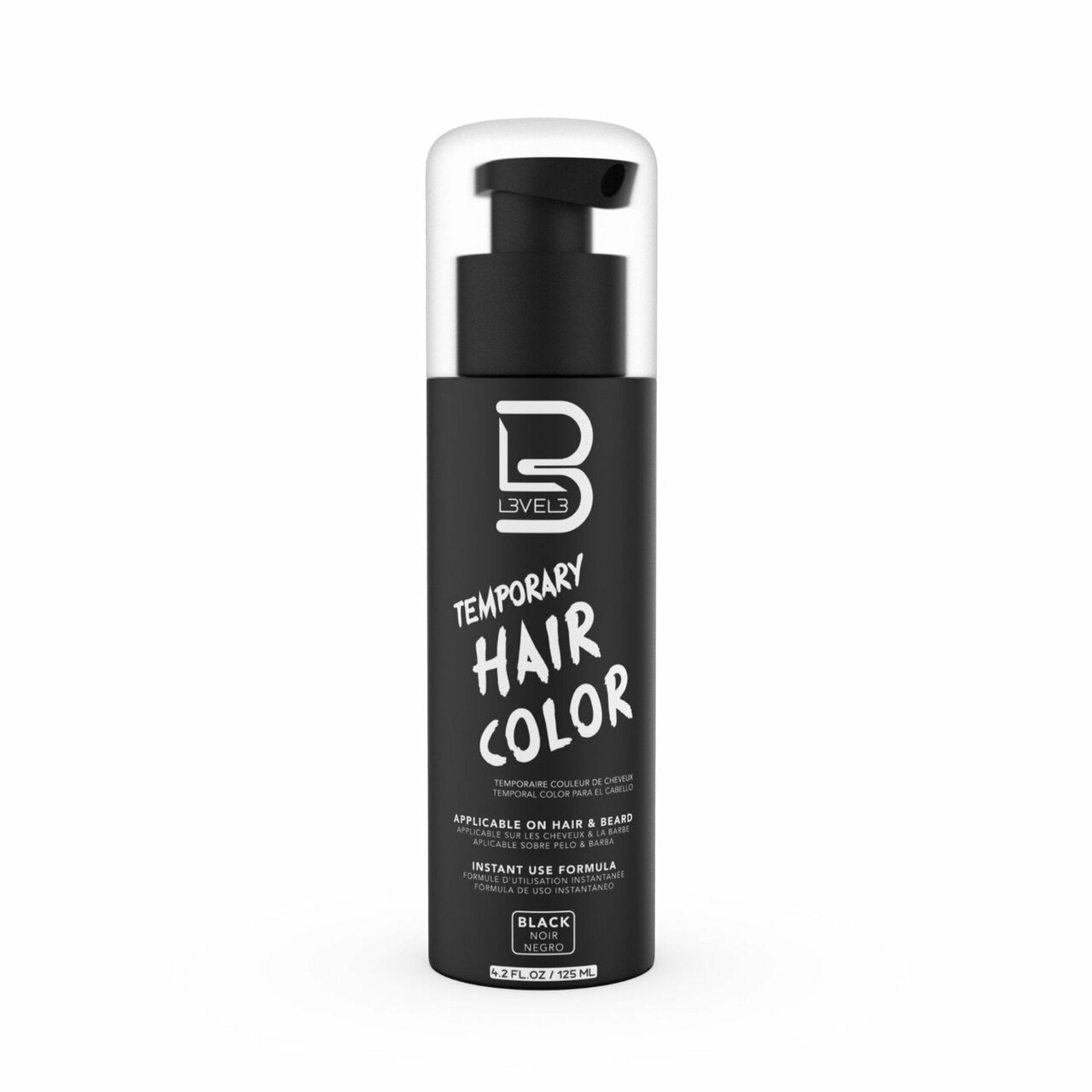 L3VEL3 Hair & Beard Color - Black 125ml