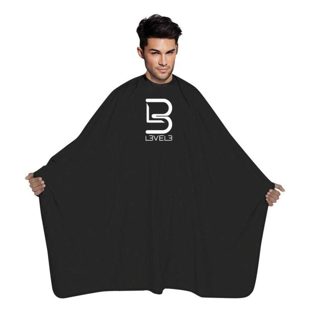 L3VEL3 Professional Cutting Cape - Black
