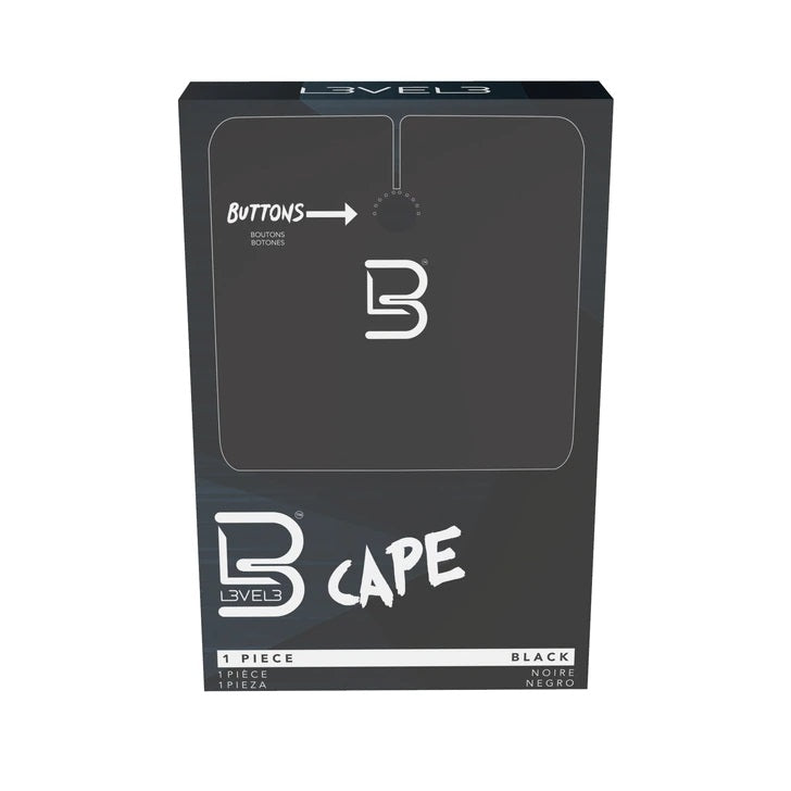 L3VEL3 Professional Cutting Cape - Black