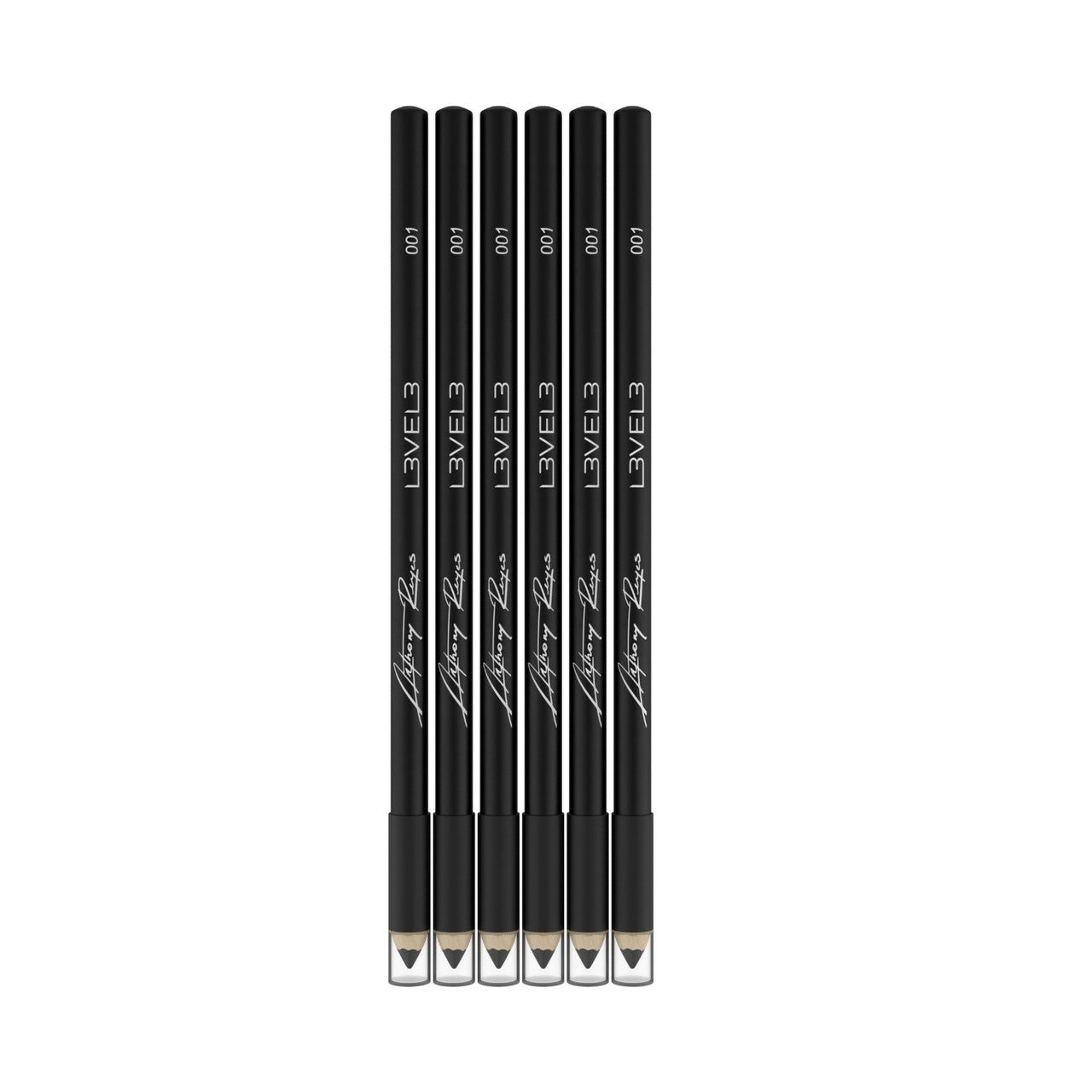 L3VEL3 Liner Pencils Black (6)