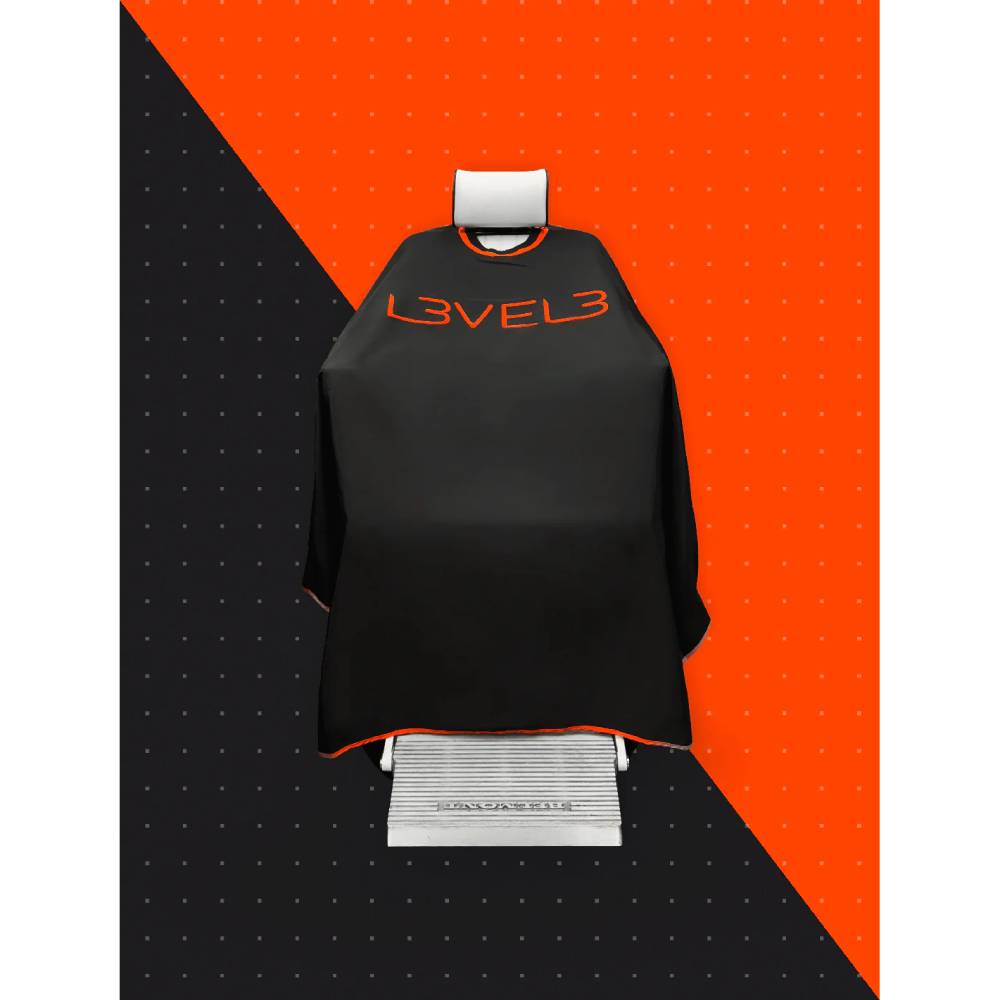L3VEL3 Cape Rubber Neck Black with Red Trim