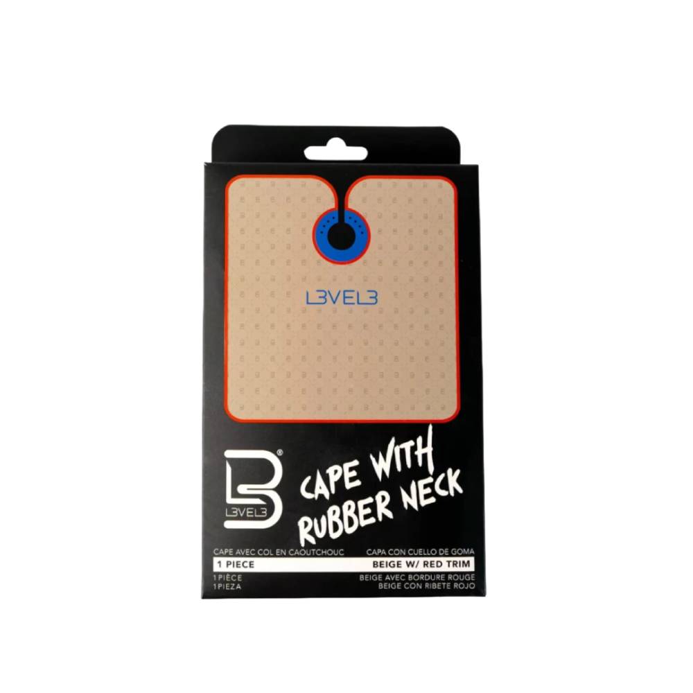 L3VEL3 Cape Rubber Neck Beige with Red Trim