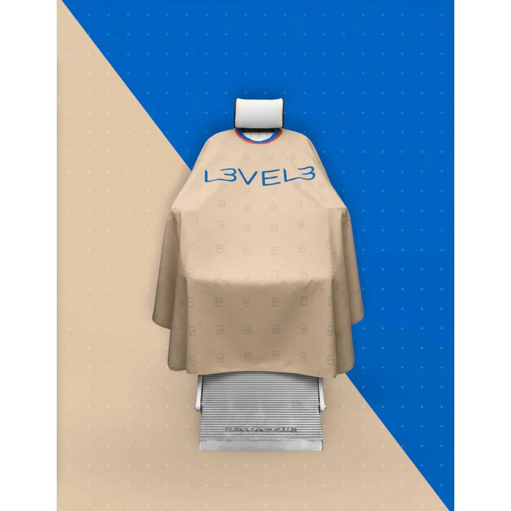 L3VEL3 Cape Rubber Neck Beige with Red Trim