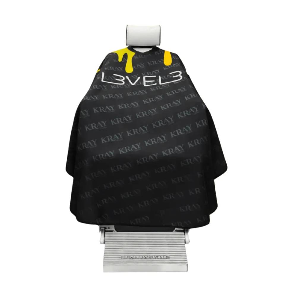 L3VEL3 Cape Rubber Neck Black with Colorful Drip
