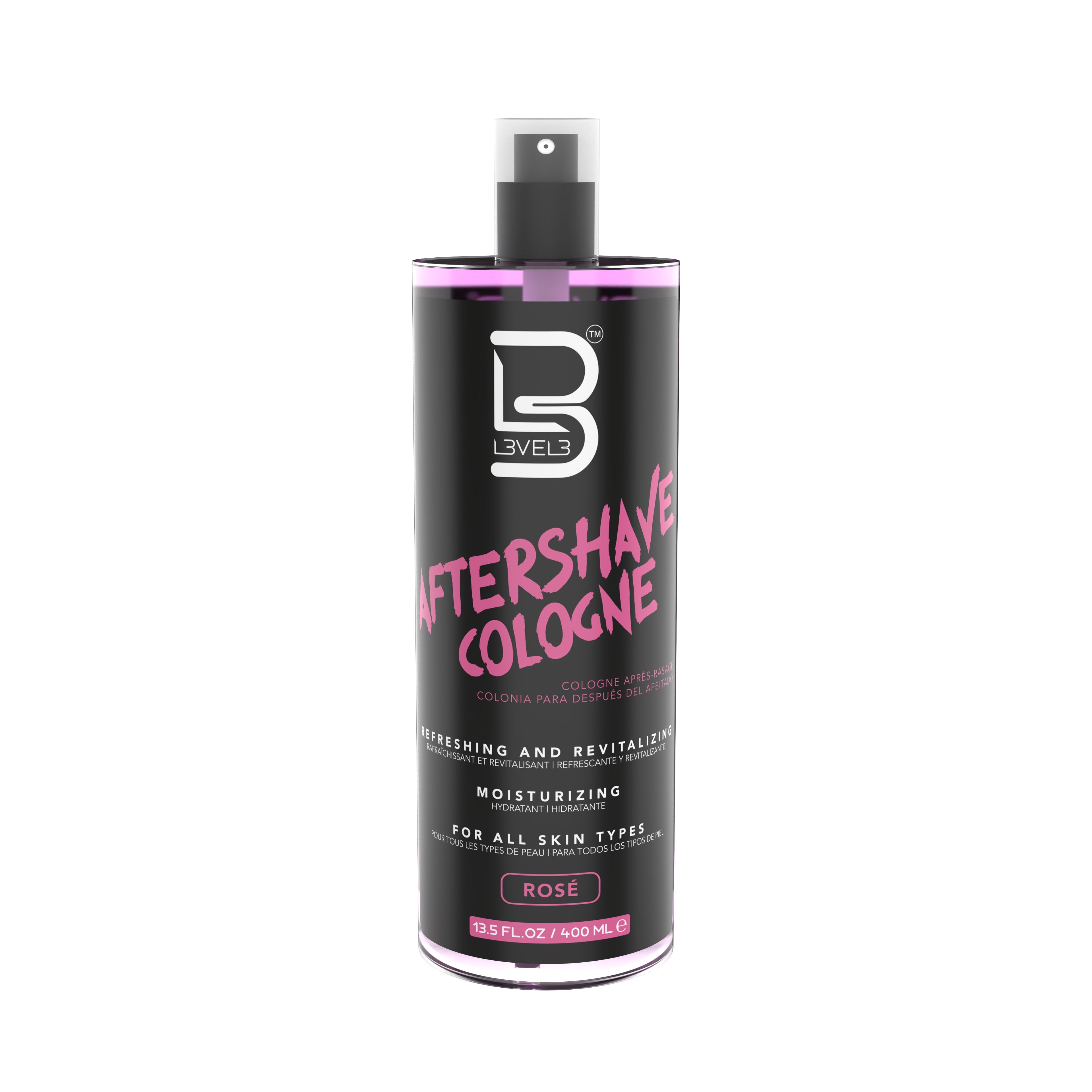 L3VEL3 After Shave Spray Cologne Rose 400ml