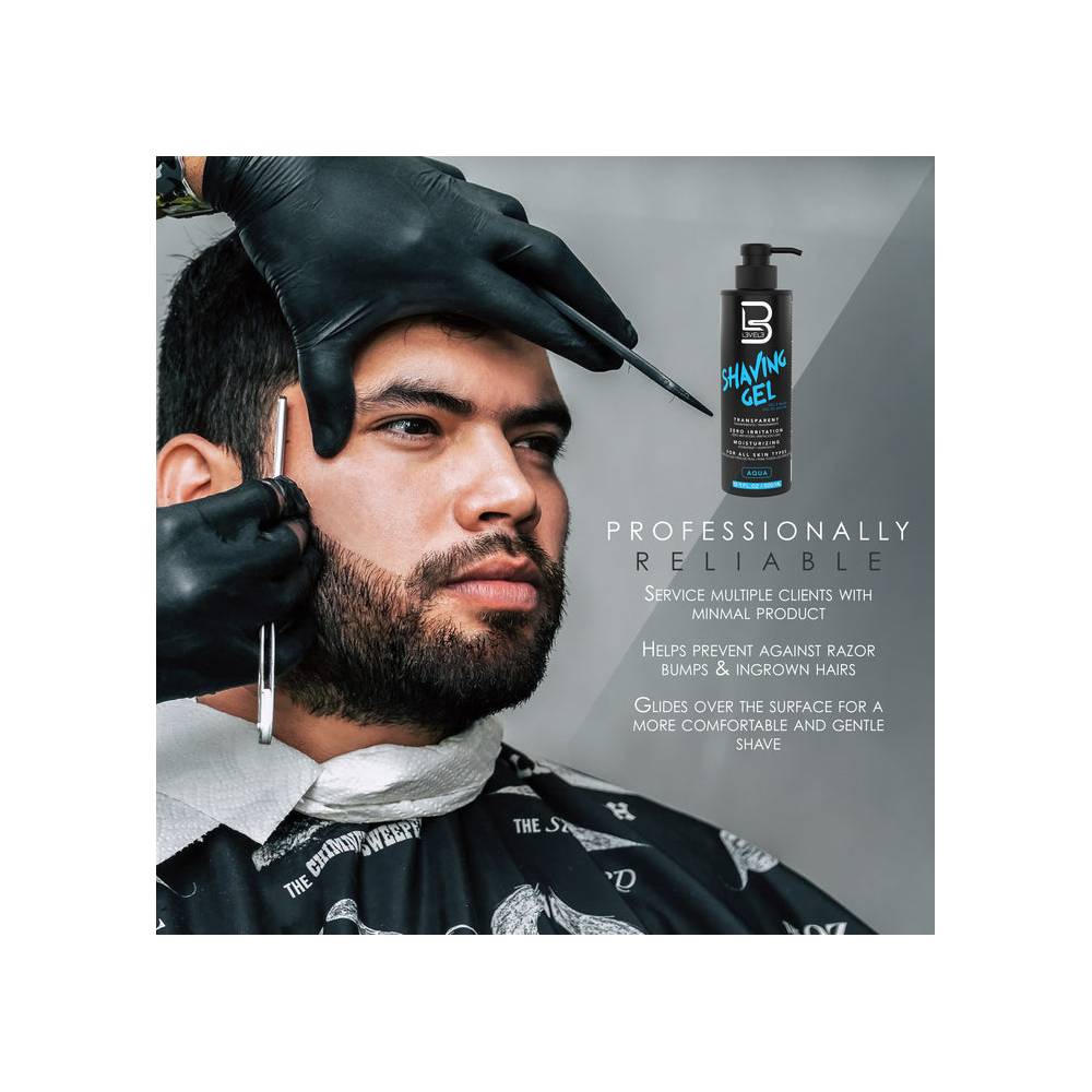 L3VEL3 Transparent Shaving Gel Aqua 1000ml