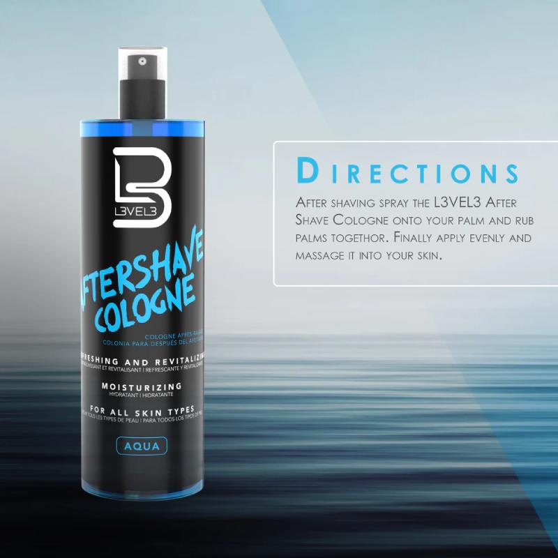 L3VEL3 After Shave Spray Cologne Aqua 100ml