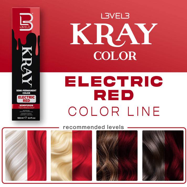 L3VEL3 KRAY Semi Permanent Hair Color 100ml