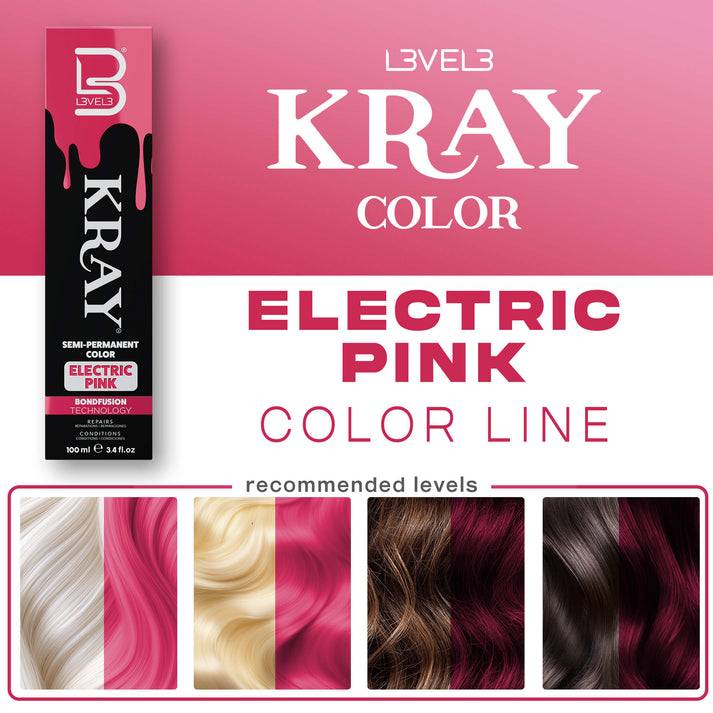 L3VEL3 KRAY Semi Permanent Hair Color 100ml