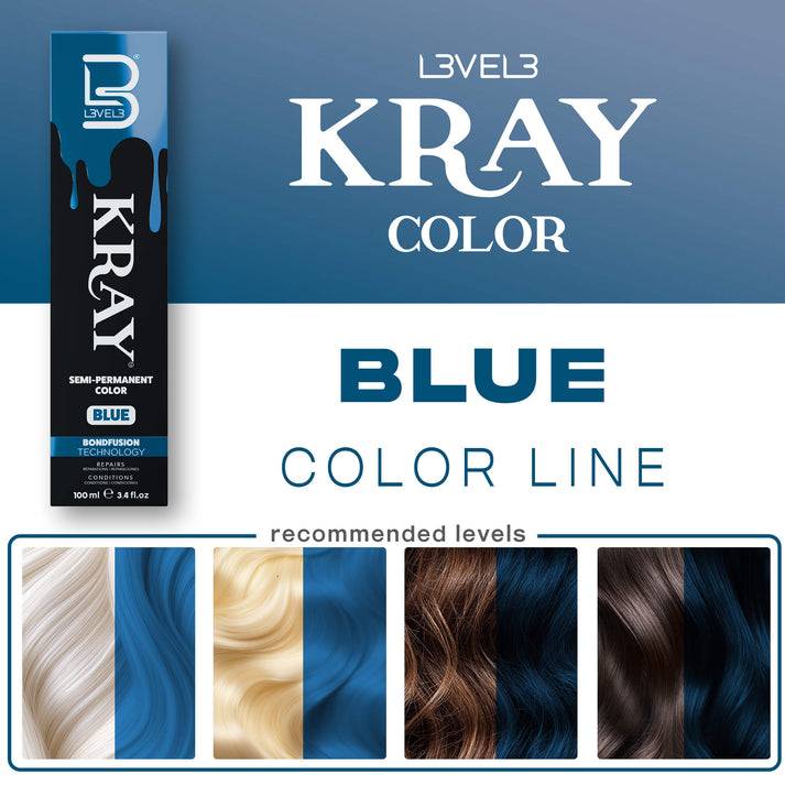 L3VEL3 KRAY Semi Permanent Hair Color 100ml