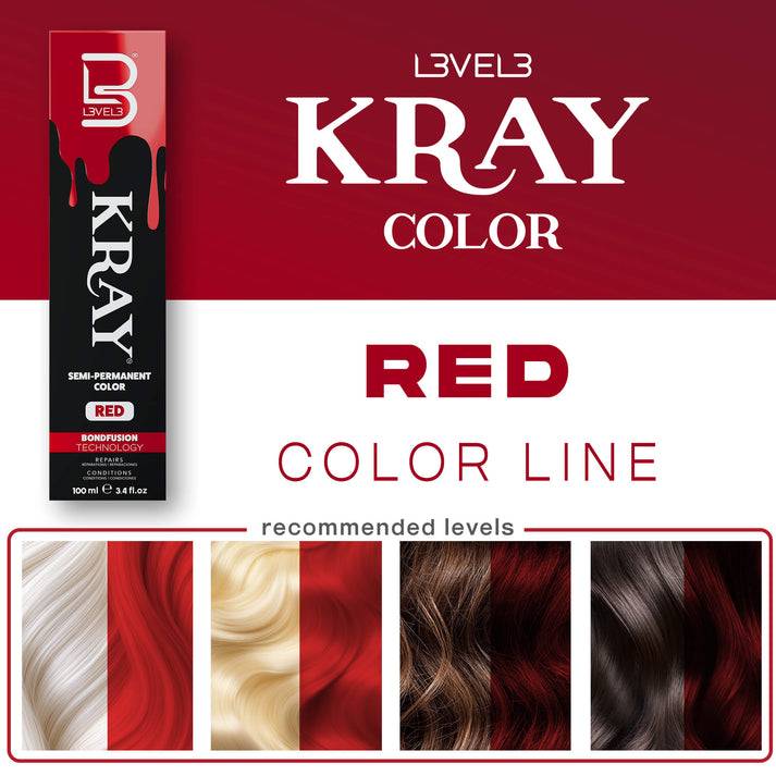 L3VEL3 KRAY Semi Permanent Hair Color 100ml
