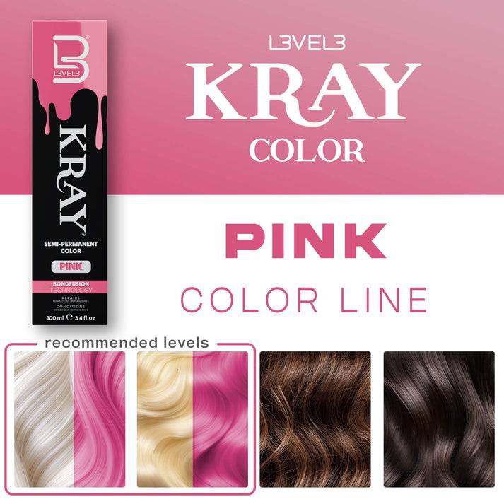 L3VEL3 KRAY Semi Permanent Hair Color 100ml