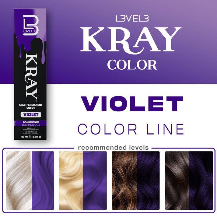 L3VEL3 KRAY Semi Permanent Hair Color 100ml