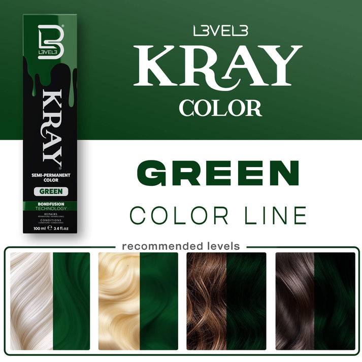 L3VEL3 KRAY Semi Permanent Hair Color 100ml