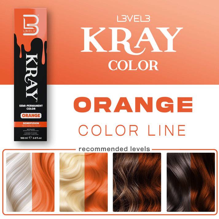 L3VEL3 KRAY Semi Permanent Hair Color 100ml
